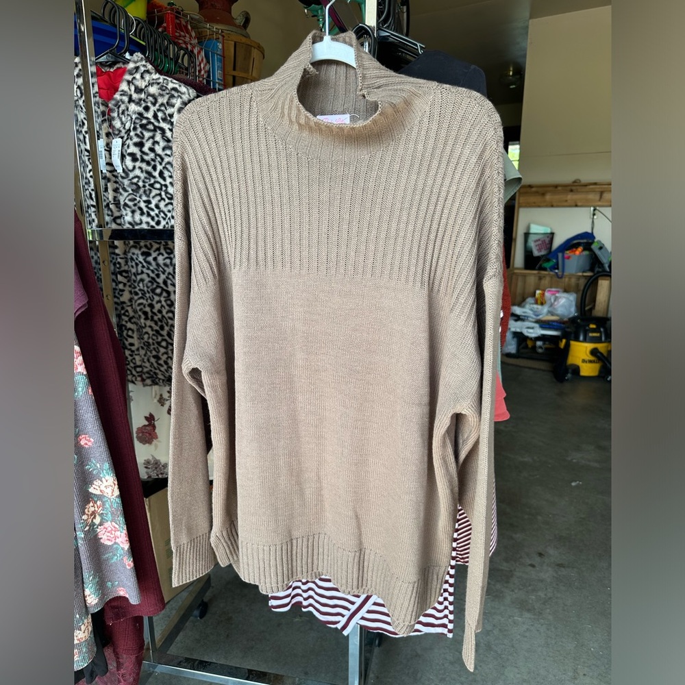 Pink lily sweater